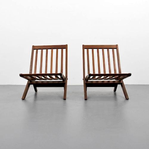Rare Peter Hvidt & OrlaÂ MÃ¸lgaard-Nielsen 'Scissor' Chairs