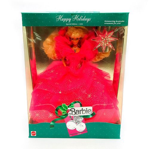 Mattel Barbie Doll, Happy Holidays 1990