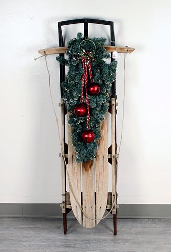 DECORATED CHRISTMAS SLED