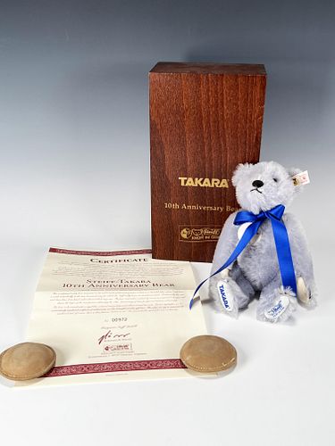 10TH ANNIVERSARY TAKARA STEIFF BEAR IN BOX