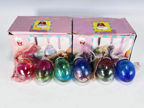 GLASS EASTER EGGS IN BOX