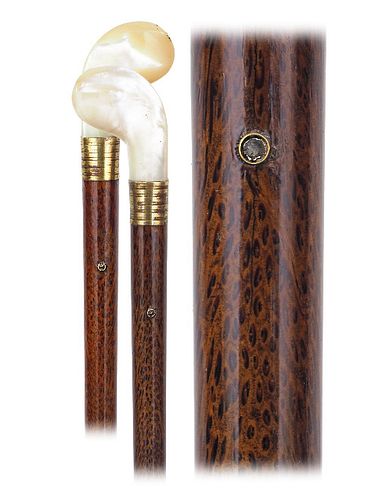 Mother of Pearl Erotic Stanhope Dress Cane