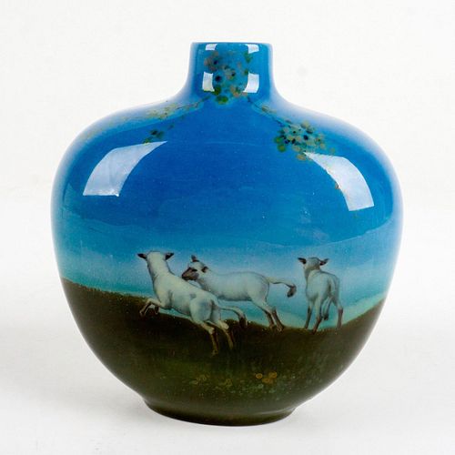 Royal Doulton Titanian Vase with Lambs
