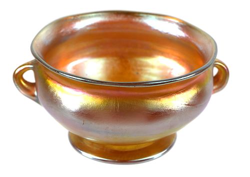 Antique TIFFANY Small Favrile Glass Bowl