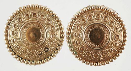 Vintage 14k Gold Clip Earrings