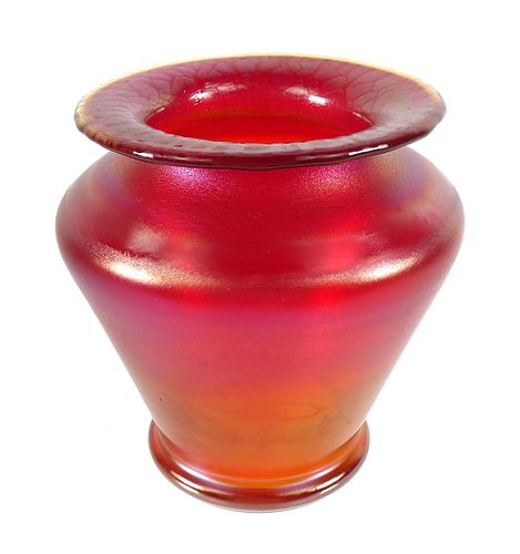 Vintage Hand-Blown Glass Vase