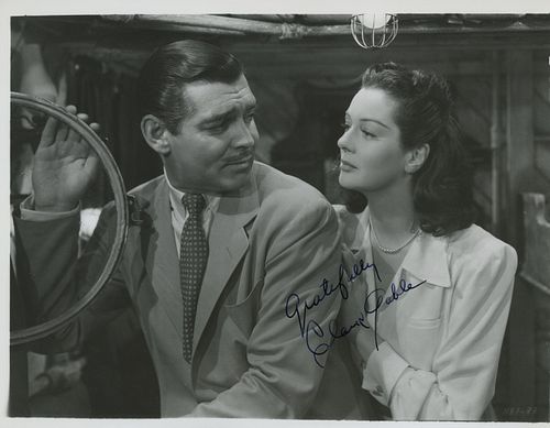 Clark Gable signed photo