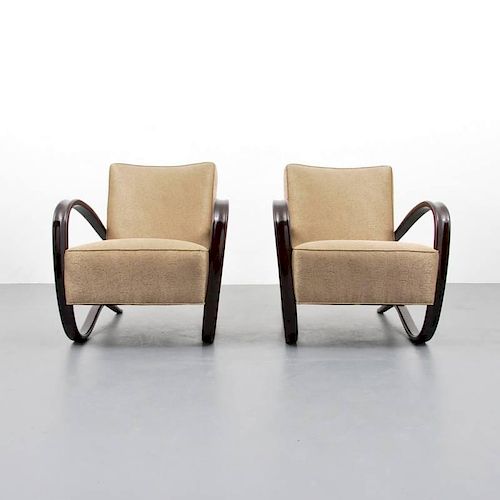 Jindrich Halabala 'H269' Lounge Chairs
