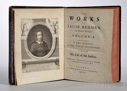 Böhme, Jakob (1575-1624) The Works of the Teutonic Theosopher.