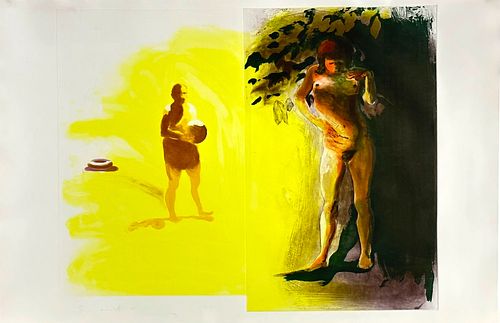 Eric Fischl Nude Woman Etching w/ Aquatint 1989