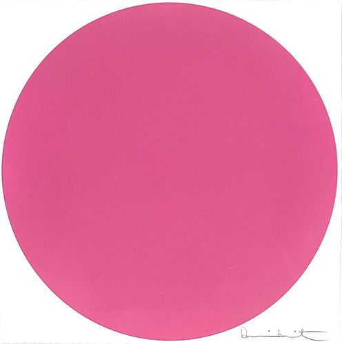 Damien Hirst Woodcut 2011 Pink Dot