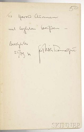 Remarque, Erich Maria (1898-1970) All Quiet on the Western Front  , Signed Copy.