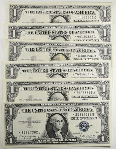 COLLECTOR'S LOT OF $1 SILVER CERTIFICATES