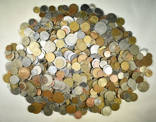 10 LBS FOREIGN COINS
