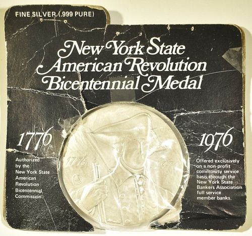 1776-1976  COMM .999 PURE SILVER MEDAL