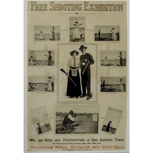 Topperwein Shooting Exhibition Poster