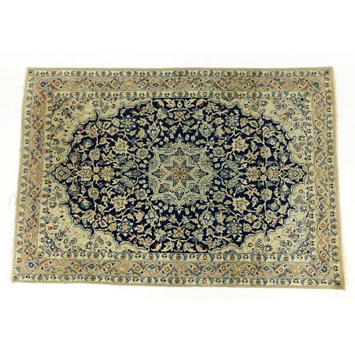 Semi-Antique Wool and Silk Rug