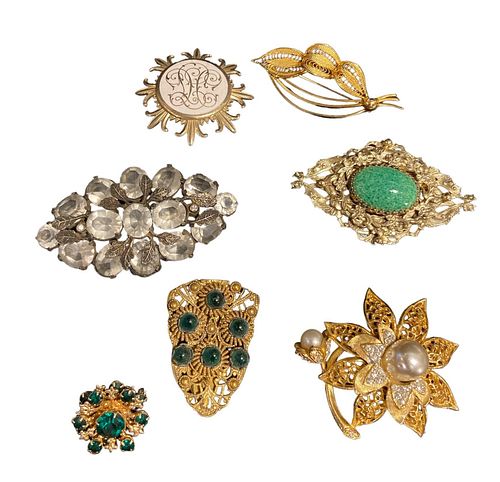 Collection Vintage Rhinestone Brooches