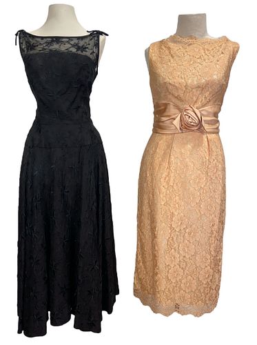 Two Vintage 1960's Women's Cocktail Dresses