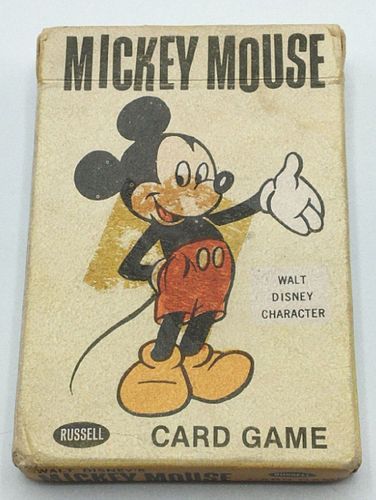 Walt Disney Mickey Mouse Card Game by Russell 1965
