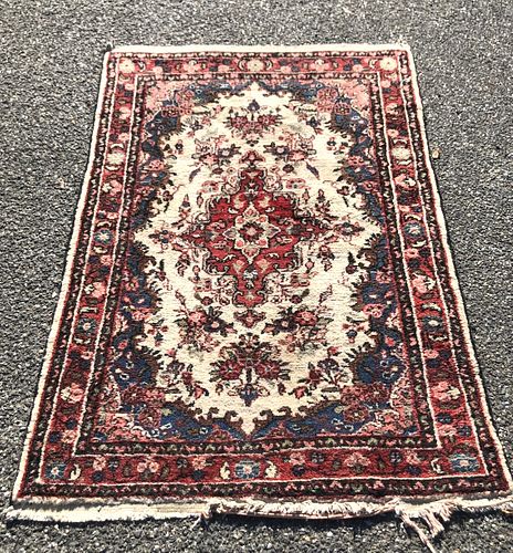 Persian Scatter Rug with Center Medallion