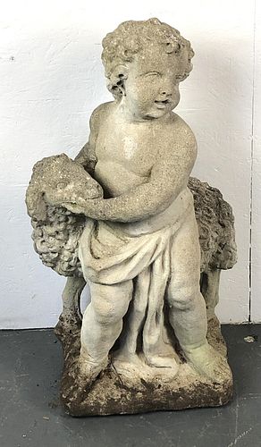 A Composition Figure of Boy With Lamb