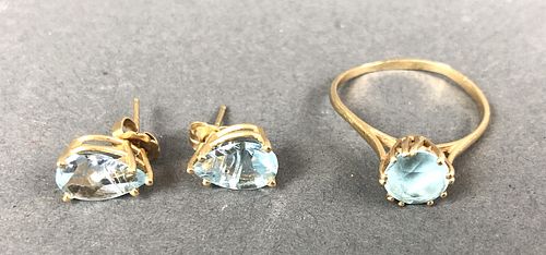 14K Gold and Topaz Ring