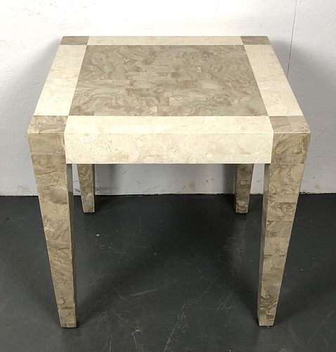 Marble Veneered Side Table