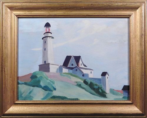 School of Edward Hopper: The Light House at Two Lights