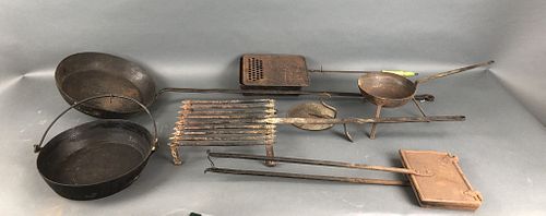 Group of Fireplace Cooking Implements