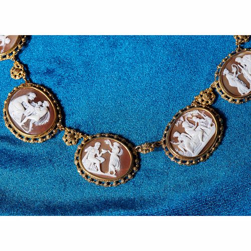 19TH CENTURY ETRUSCAN REVIVAL NECKLACE
