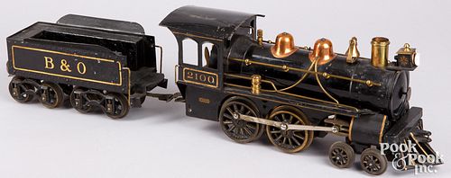 Early Voltamp 2100 locomotive and 2102 tender