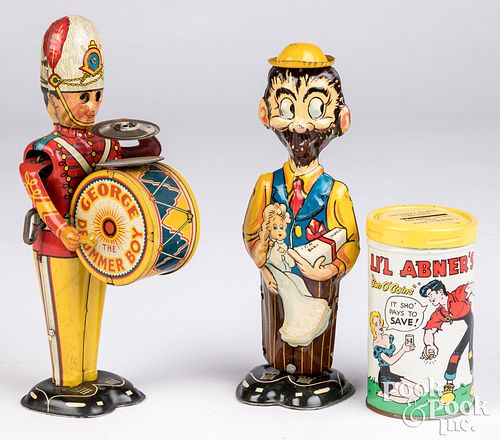 Marx lithographed tin wind-up toys