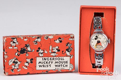 Ingersoll Mickey Mouse wristwatch, in original box