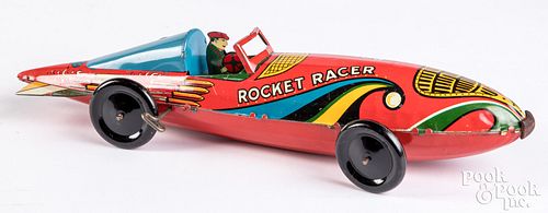 Marx lithographed tin wind-up Rocket Racer