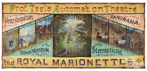 Theatrical Puppet & Marionette hand painted banner