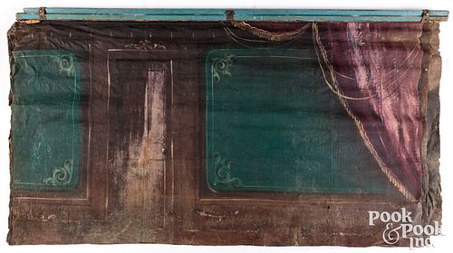 Marionette or Puppet stage backdrop, late 19th c.
