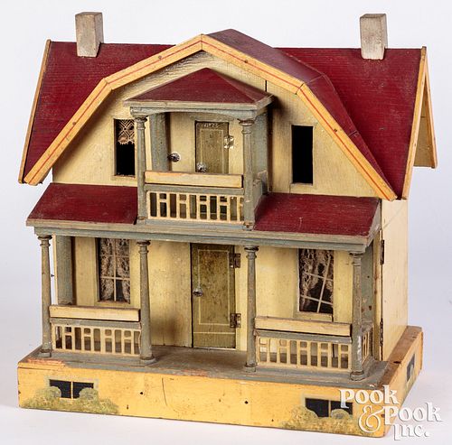 Gottschalk red roof two room dollhouse