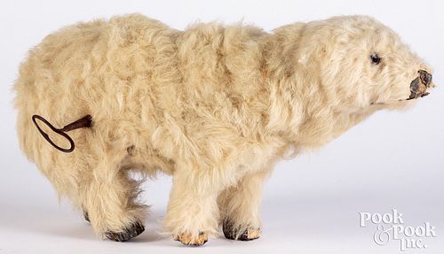 Decamps Walking mohair fur covered polar bear