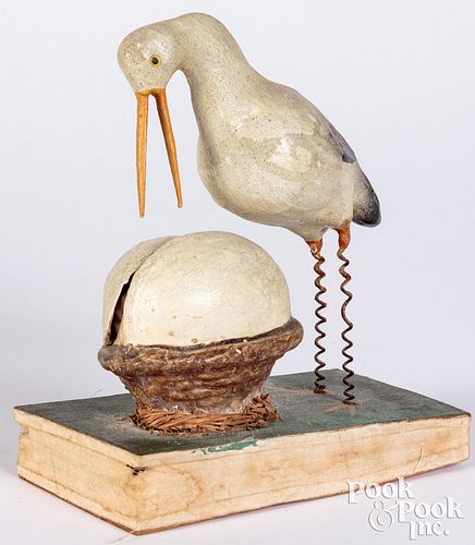 Stork pip squeak toy