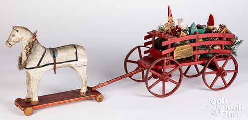 St. Claus delivery wagon