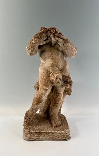 Cast Stone Figure of a Putto, Headless