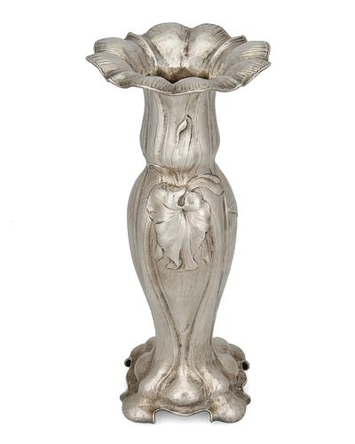 A Gorham Martele silver vase