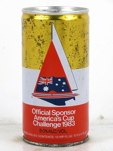 1983 Swan Export Beer "America's Cup Challenge" 12oz Tab Top Can Perth, Australia