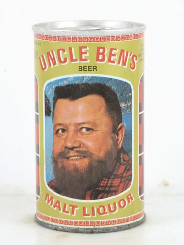 1970 Uncle Ben's Malt Liquor 12oz Tab Top Can Transcona, Canada
