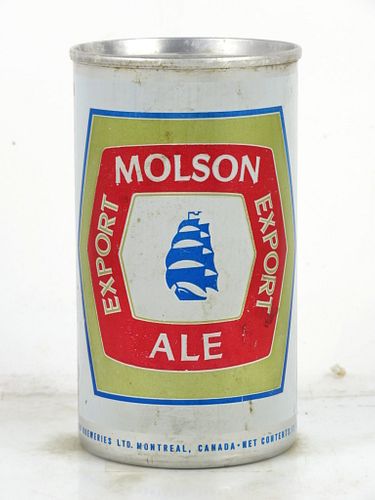 1968 Molson Export Beer (aluminum) Can 12oz Tab Top Can Toronto, Canada