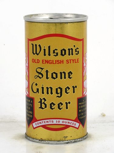 1978 Wilson's Stone Ginger Beer Can Toronto Ontario Canada 12oz Tab Top Can , Canada