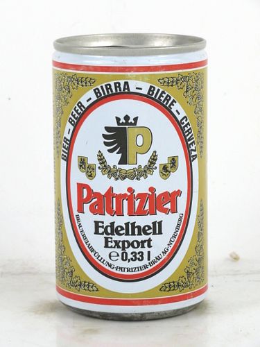 1979 Patrizier Edelhell Export Beer (drawn steel) 12oz Tab Top Can Nürnberg, Germany