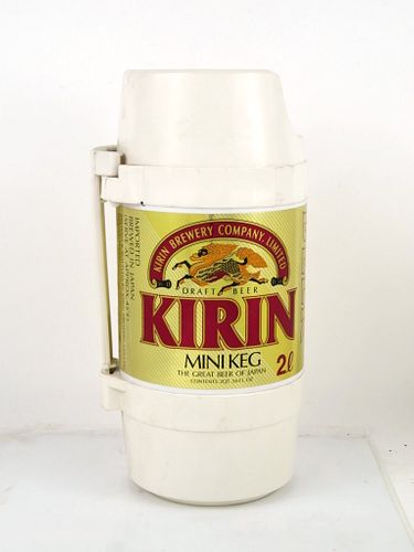 1990 Kirin Draft Beer 2 Liter Plastic Screw Top Can Tab Top Can Kyobashi, Japan