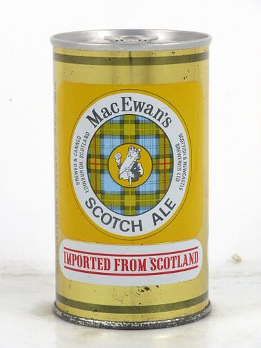 1975 MacEwan's Scotch Ale 12oz Tab Top Can Edinburgh, Scotland